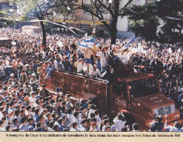 Desfile dos campees da Copa Brasil 96